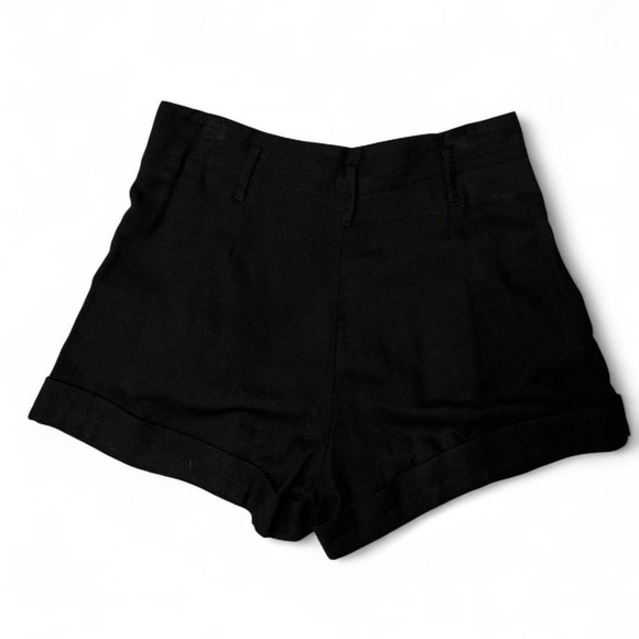 Urban Outfitters Sparkle & Fade Black Paperbag Shorts Women's Size Small/4 - Picture 2 of 4
